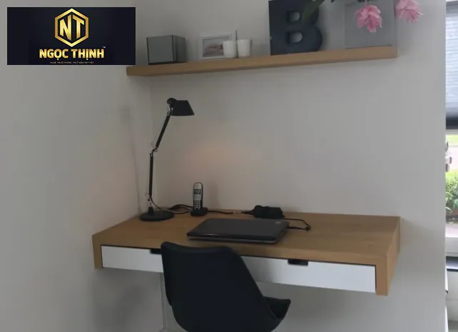 BÀN LÀM VIỆC TREO TƯỜNG TIỆN LỢI CHO DIỆN TÍCH TIẾT KIỆM - BLVTT09